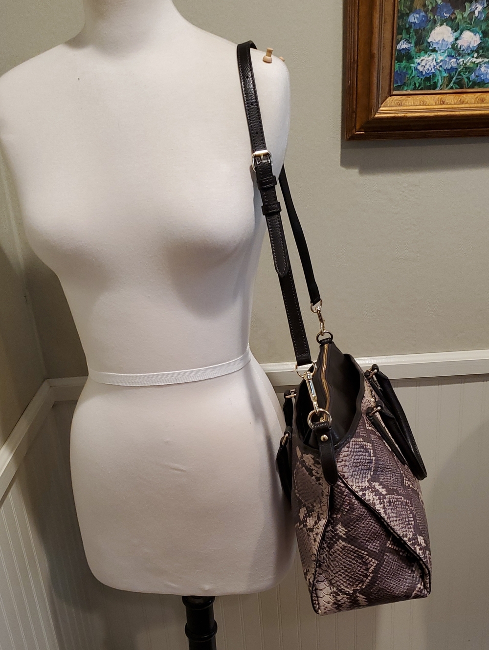 Coach Python Embossed Morgan Satchel - Picture 8 of 16